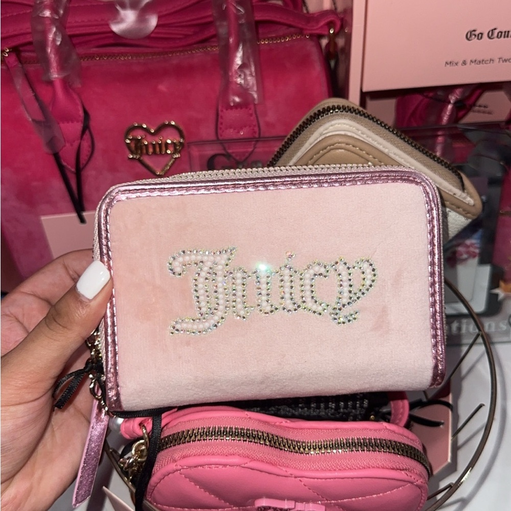 Juicy Couture Pink Glitter Wallet